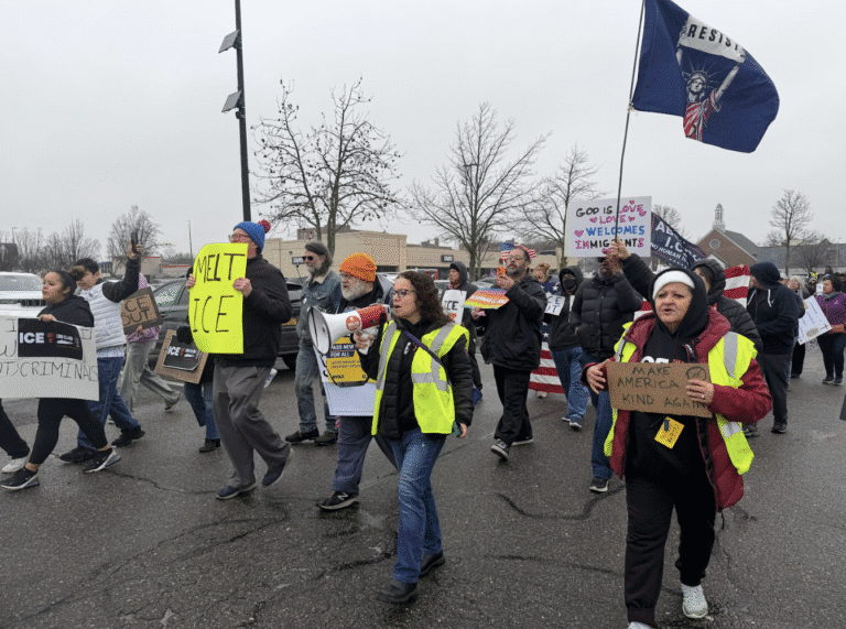 Long Island ‘ICE OUT’ protesters rally against immigration enforcement practices
